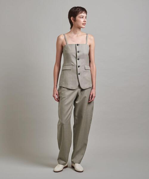 LOEFF ロエフ　ボンタン パンツ　ポリエステル　ベージュ LOEFF ロエフ ボンタン パンツ ポリエステル ベージュ LOEFF ロエフ