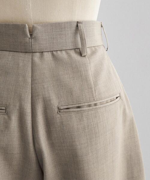 LOEFF ロエフ　ボンタン パンツ　ポリエステル　ベージュ 40%OFF】LOEFF ロエフ シルク ドレープ ワイド ボンタン パンツ