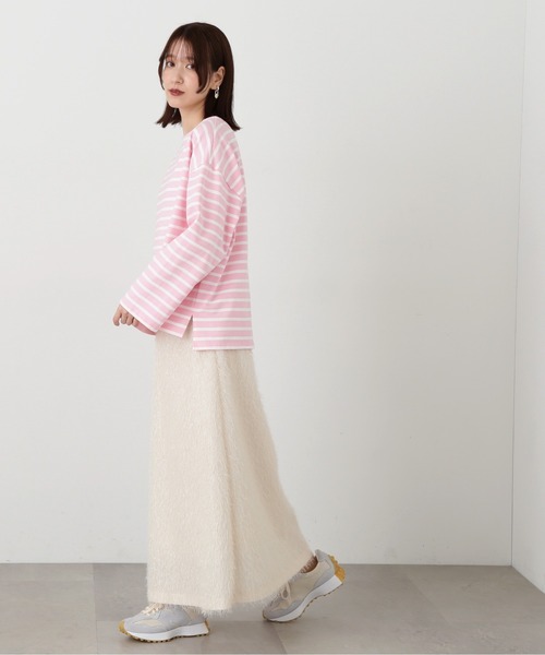 N.(N. Natural Beauty Basic)(エヌエヌナチュラルビューティーベーシック)の「◆ラメフリンジスカート(スカート・レディース・クリーム/ブラック・MEDIUM)」の18枚目の写真