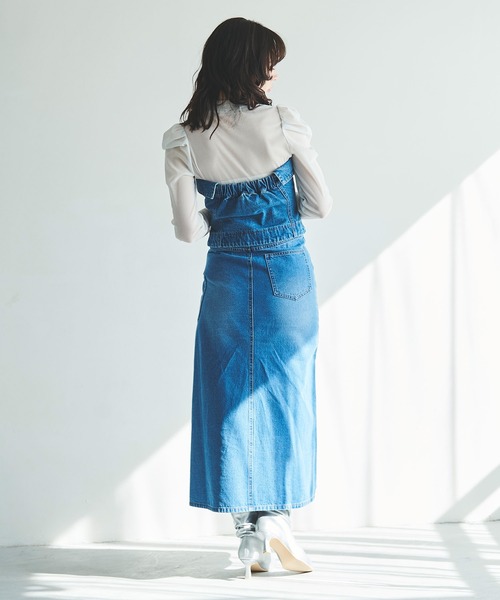 31 Sons de mode（トランテアン　ソン　ドゥ　モード）の「シアーラメトップス（Tシャツ/カットソー・レディース・ブラック/ライトベージュ/ライトグレー/ピンク・36）」の20枚目の写真