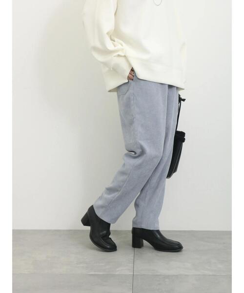 Samansa Mos2 blue(サマンサモスモスブルー)の「コーデュロイイージーパンツ(その他パンツ・レディース・ブラウン/サックスブルー/キナリ/チャコールグレー・F)」の17枚目の写真