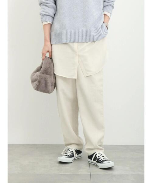 Samansa Mos2 blue(サマンサモスモスブルー)の「コーデュロイイージーパンツ(その他パンツ・レディース・ブラウン/サックスブルー/キナリ/チャコールグレー・F)」の22枚目の写真