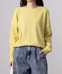 NAVY ベーシック ワッフル長袖Tシャツ ロンT