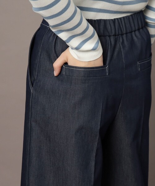DRESSTERIOR（ドレステリア）の「【接触冷感】イージーウエストワイドデニムパンツ（その他パンツ・レディース・ネイビー・36/38/40/34）」の7枚目の写真