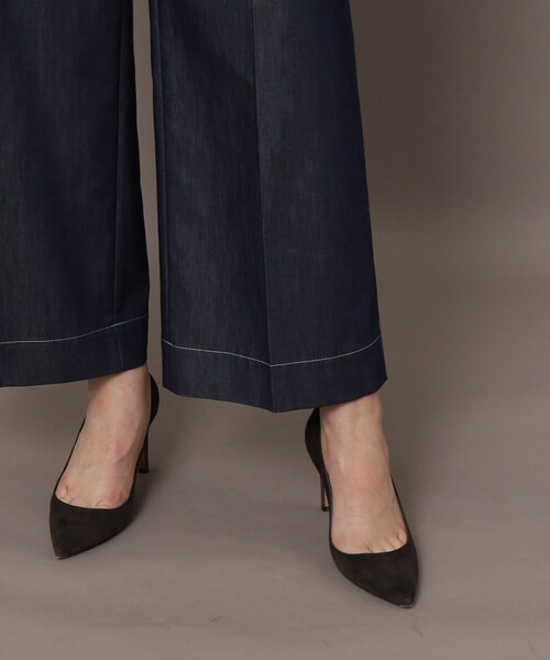 DRESSTERIOR（ドレステリア）の「【接触冷感】イージーウエストワイドデニムパンツ（その他パンツ・レディース・ネイビー・36/38/40/34）」の8枚目の写真