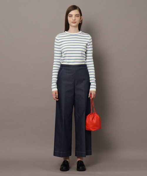 DRESSTERIOR（ドレステリア）の「【接触冷感】イージーウエストワイドデニムパンツ（その他パンツ・レディース・ネイビー・36/38/40/34）」の10枚目の写真