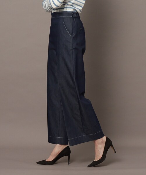 DRESSTERIOR（ドレステリア）の「【接触冷感】イージーウエストワイドデニムパンツ（その他パンツ・レディース・ネイビー・36/38/40/34）」の13枚目の写真