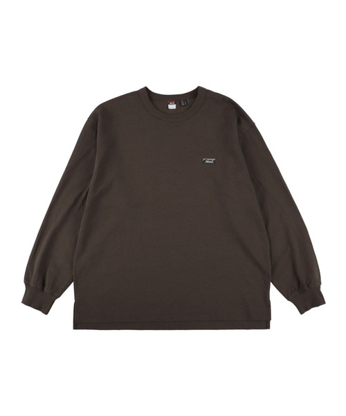 NANGA(ナンガ)の「ECO HYBRID BOX LOGO EMBROIDERY L/S TEE / エコハイブリッド ボックスロゴ エンブロイダリー ロングスリーブティー(Tシャツ/カットソー・メンズ・オレンジ/ホワイト/ブラック/ライトグレー/カーキ/サーモンピンク/グリーン/ダークネイビー/ブラウン・M/XL/L/S)」の4枚目の写真