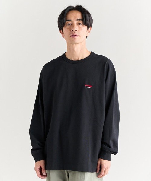ECO HYBRID BOX LOGO EMBROIDERY L/S TEE / エコハイブリッド ボックス