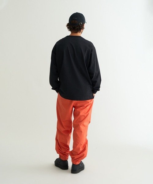 ECO HYBRID BOX LOGO EMBROIDERY L/S TEE / エコハイブリッド
