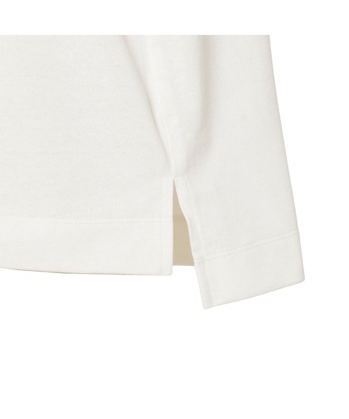 NANGA(ナンガ)の「ECO HYBRID BOX LOGO EMBROIDERY L/S TEE / エコハイブリッド ボックスロゴ エンブロイダリー ロングスリーブティー(Tシャツ/カットソー・メンズ・オレンジ/ホワイト/ブラック/ライトグレー/カーキ/サーモンピンク/グリーン/ダークネイビー・M/XL/L/S)」の13枚目の写真