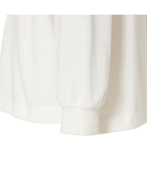 NANGA(ナンガ)の「ECO HYBRID BOX LOGO EMBROIDERY L/S TEE / エコハイブリッド ボックスロゴ エンブロイダリー ロングスリーブティー(Tシャツ/カットソー・メンズ・オレンジ/ホワイト/ブラック/ライトグレー/カーキ/サーモンピンク/グリーン/ダークネイビー・M/XL/L/S)」の11枚目の写真