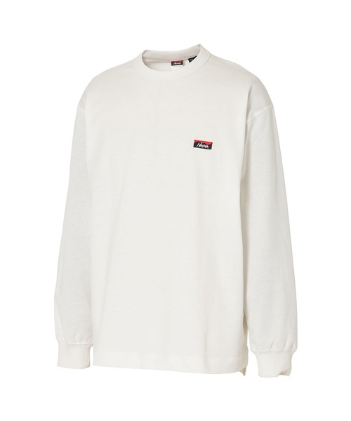NANGA(ナンガ)の「ECO HYBRID BOX LOGO EMBROIDERY L/S TEE / エコハイブリッド ボックスロゴ エンブロイダリー ロングスリーブティー(Tシャツ/カットソー・メンズ・オレンジ/ホワイト/ブラック/ライトグレー/カーキ/サーモンピンク/グリーン/ダークネイビー/ブラウン・M/XL/L/S)」の18枚目の写真
