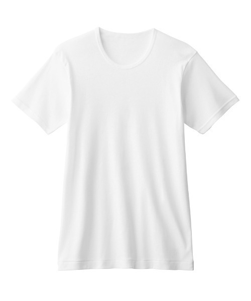 GUNZE(グンゼ)の「GUNZE BASIC/グンゼベーシック クルーネックTシャツ 3枚組(インナーウェア/肌着・メンズ・ブラック/ホワイト/杢グレー・LARGE/MEDIUM/X-LARGE)」の8枚目の写真