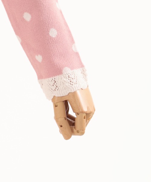 axes femme kawaii(アクシーズファムカワイイ)の「ハートドットニットプル(ニット/セーター・レディース・キナリ/ピンク/レッド・MEDIUM)」の16枚目の写真