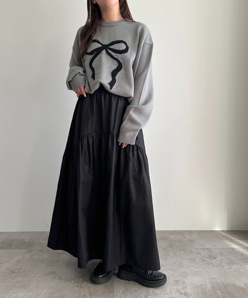 apres jour mignon(アプレジュールミニョン)の「アソートボリュームスカート【ZOZOTOWN限定アイテム】(スカート・レディース・ネイビー/シルバー/ブラック・SMALL/X-LARGE/MEDIUM)」の15枚目の写真