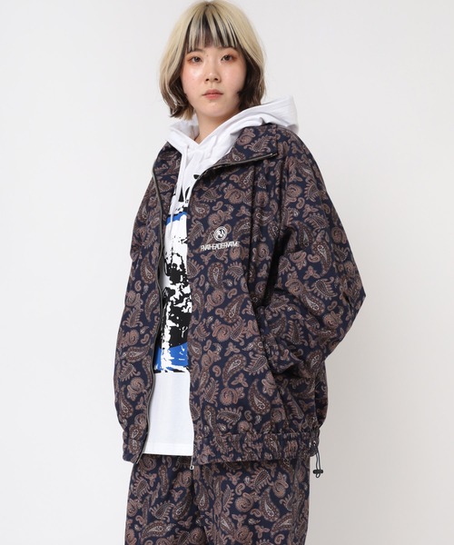 RNA(アールエヌエー)の「J2104 総柄BIGジャケット(ミリタリージャケット・レディース・ダークパープル/チェック・MEDIUM)」の14枚目の写真