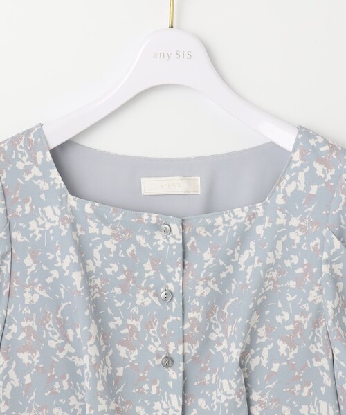 ANY SIS(エニィスィス)の「【洗える】ファジープリント ワンピース(ワンピース・レディース・ライトグリーン系4/ベージュ系4・1/2/3)」の10枚目の写真