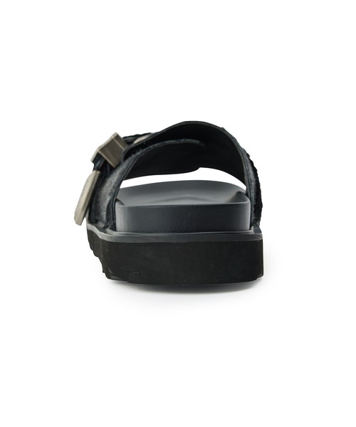 MOHI(モヒ)の「【MOHI(モヒ)】PONY/バックルサンダル(サンダル・レディース・ブラック・38/36/37)」の2枚目の写真