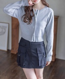 clear | ロゴテープダブルジップニットトップス≪2024SS新作≫(ニット/セーター)