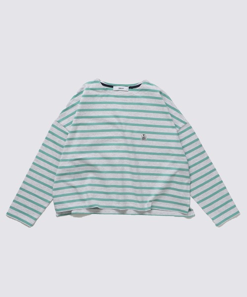 FIDELITY（フィデリティ）の「[WOMEN] BASQUE BORDER SHIRT / バスクボーダーシャツ（Tシャツ/カットソー・レディース・オフホワイト/イエロー/チャコール/キナリ/ダークネイビー/ブルー・FREE）」の3枚目の写真