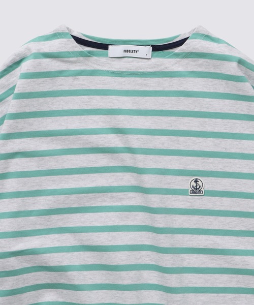 FIDELITY（フィデリティ）の「[WOMEN] BASQUE BORDER SHIRT / バスクボーダーシャツ（Tシャツ/カットソー・レディース・オフホワイト/イエロー/チャコール/キナリ/ダークネイビー/ブルー・FREE）」の21枚目の写真