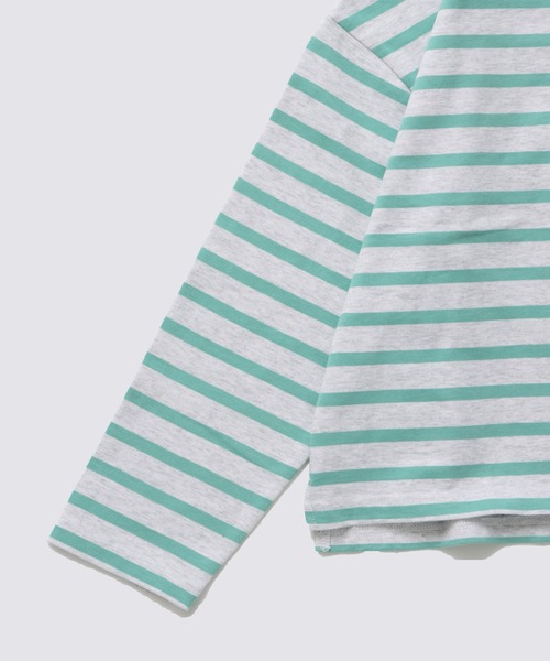 FIDELITY（フィデリティ）の「[WOMEN] BASQUE BORDER SHIRT / バスクボーダーシャツ（Tシャツ/カットソー・レディース・オフホワイト/イエロー/チャコール/キナリ/ダークネイビー/ブルー・FREE）」の20枚目の写真