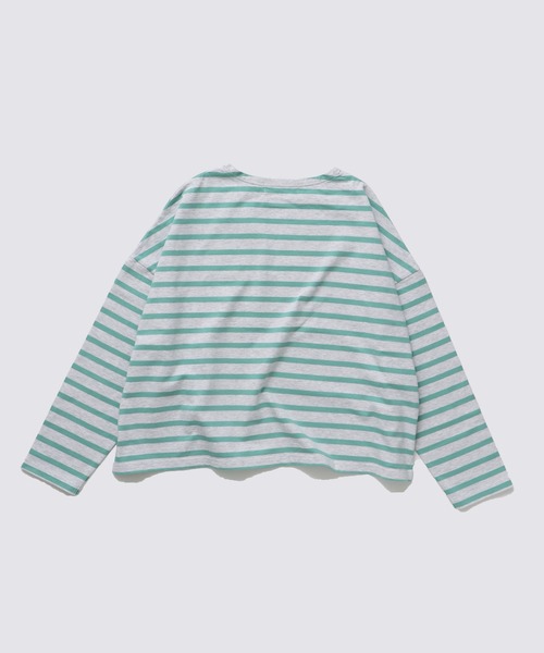 FIDELITY（フィデリティ）の「[WOMEN] BASQUE BORDER SHIRT / バスクボーダーシャツ（Tシャツ/カットソー・レディース・オフホワイト/イエロー/チャコール/キナリ/ダークネイビー/ブルー・FREE）」の19枚目の写真