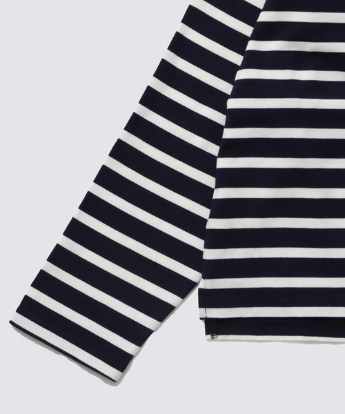 FIDELITY（フィデリティ）の「[WOMEN] BASQUE BORDER SHIRT / バスクボーダーシャツ（Tシャツ/カットソー・レディース・オフホワイト/イエロー/チャコール/キナリ/ダークネイビー/ブルー・FREE）」の11枚目の写真