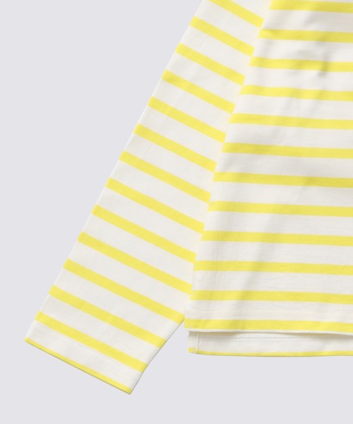 FIDELITY（フィデリティ）の「[WOMEN] BASQUE BORDER SHIRT / バスクボーダーシャツ（Tシャツ/カットソー・レディース・オフホワイト/イエロー/チャコール/キナリ/ダークネイビー/ブルー・FREE）」の8枚目の写真