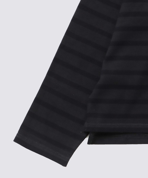 FIDELITY（フィデリティ）の「[WOMEN] BASQUE BORDER SHIRT / バスクボーダーシャツ（Tシャツ/カットソー・レディース・オフホワイト/イエロー/チャコール/キナリ/ダークネイビー/ブルー・FREE）」の17枚目の写真