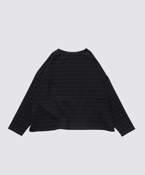 FIDELITY（フィデリティ）の「[WOMEN] BASQUE BORDER SHIRT / バスクボーダーシャツ（Tシャツ/カットソー・レディース・オフホワイト/イエロー/チャコール/キナリ/ダークネイビー/ブルー・FREE）」の16枚目の写真