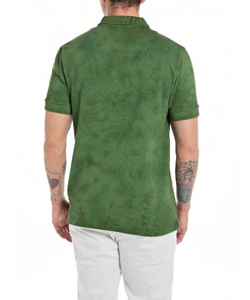 送料込★REPLAY★M6892A.000.20623 ポロシャツ Piqué polo-shirt with embroidery Carrot | Replay Jeans