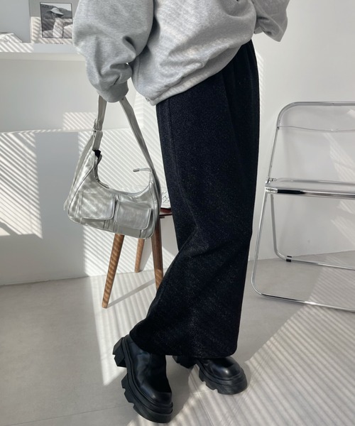 Ada.(エイダ)の「シャイニー ストレート スカート(スカート・レディース・シルバー/ブラック×シルバー/ブラック/ネイビー・M/S)」の8枚目の写真
