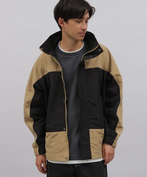 LAKOLE(ラコレ)の「2TONEシェルジャケット / 106411(ブルゾン・メンズ・ベージュ/ネイビー/グリーン・X-LARGE/MEDIUM/LARGE)」の1枚目の写真