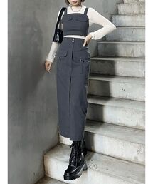 MURUA | フラップPKジャンパースカート(ワンピース)