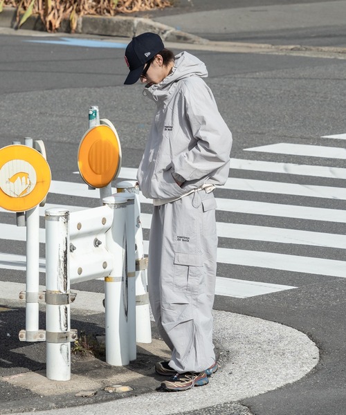 kutir ナイロンマウンテンパーカー／カーゴパンツセットアップ kutir】ナイロンマウンテンパーカー(セットアップ着用可)[品番