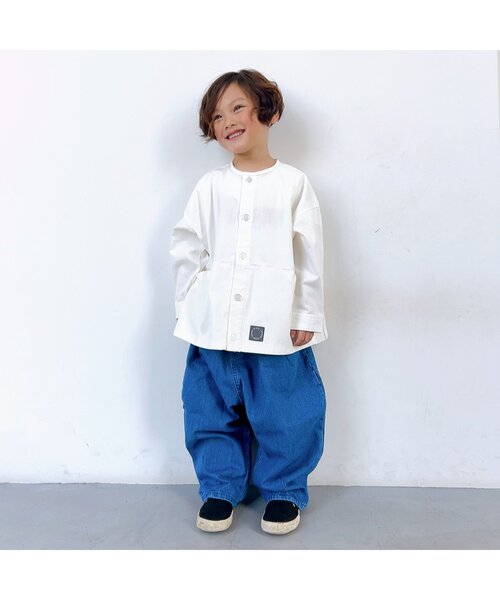 セール】ノーカラーシャツジャケット（ノーカラージャケット