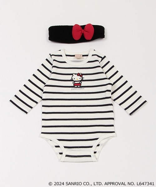 petit main(プティマイン)の「【サンリオキャラクターズ】なりきりロンパース(ロンパース・キッズ・ライトブルー/アイボリー/ライトピンク・80cm/70cm)」の2枚目の写真