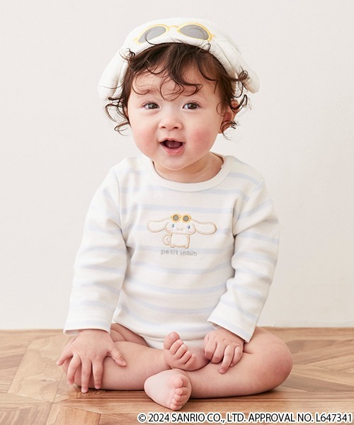 petit main(プティマイン)の「【サンリオキャラクターズ】なりきりロンパース(ロンパース・キッズ・ライトブルー/アイボリー/ライトピンク・80cm/70cm)」の1枚目の写真