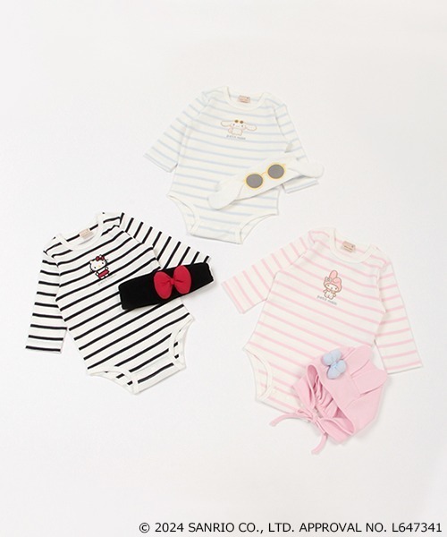 petit main(プティマイン)の「【サンリオキャラクターズ】なりきりロンパース(ロンパース・キッズ・ライトブルー/アイボリー/ライトピンク・80cm/70cm)」の11枚目の写真