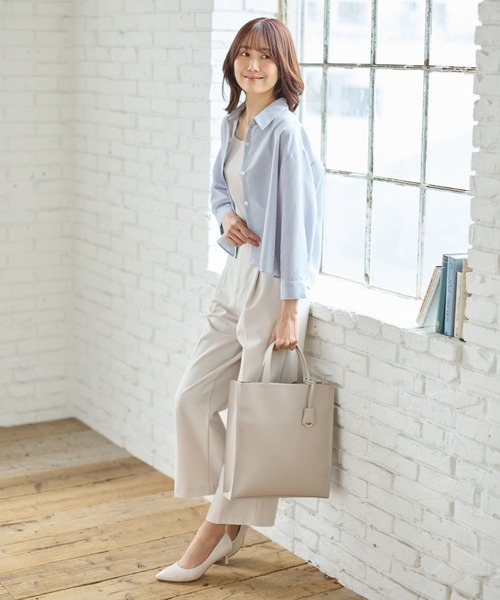 Honeys（ハニーズ）の「縦型A4収納トートバッグ（トートバッグ