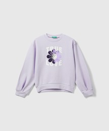 BENETTON (UNITED COLORS OF BENETTON) | キッズフロントプリント花柄スパンコールスウェット・トレーナーG(スウェット)