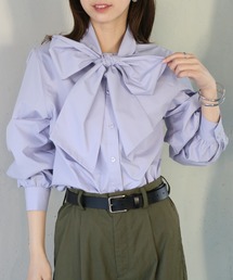 【MAISON BREEZE reveur】リボンボウタイブラウス シャツ ribbon bowtie blouse