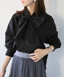 【MAISON BREEZE reveur】リボンボウタイブラウス シャツ ribbon bowtie blouse