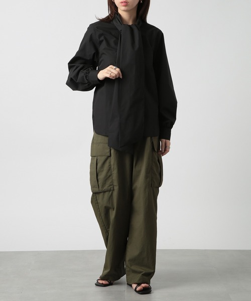 MAISON BREEZE reveur(メゾンブリーズレヴール)の「【MAISON BREEZE reveur】リボンボウタイブラウス シャツ ribbon bowtie blouse(シャツ/ブラウス・レディース・ホワイト/ブラック/ライトパープル・FREE)」の13枚目の写真