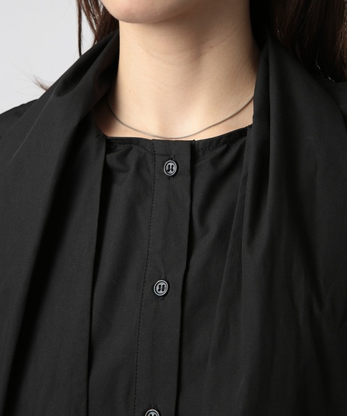MAISON BREEZE reveur(メゾンブリーズレヴール)の「【MAISON BREEZE reveur】リボンボウタイブラウス シャツ ribbon bowtie blouse(シャツ/ブラウス・レディース・ホワイト/ブラック/ライトパープル・FREE)」の19枚目の写真