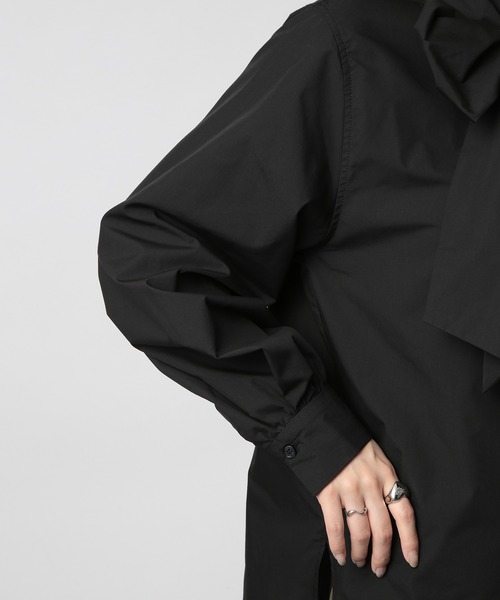 MAISON BREEZE reveur(メゾンブリーズレヴール)の「【MAISON BREEZE reveur】リボンボウタイブラウス シャツ ribbon bowtie blouse(シャツ/ブラウス・レディース・ホワイト/ブラック/ライトパープル・FREE)」の20枚目の写真
