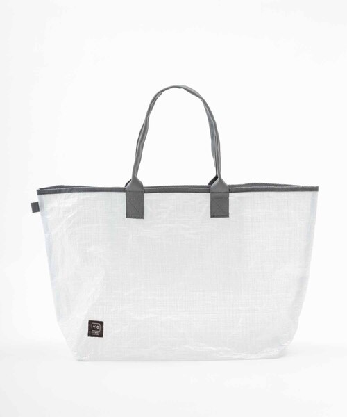 ADAM ET ROPE'（アダムエロペ）の「【TRAVEL COUTURE】レジャーFab Tote Bag（トートバッグ・メンズ・グレー/ホワイト・FREE）」の2枚目の写真