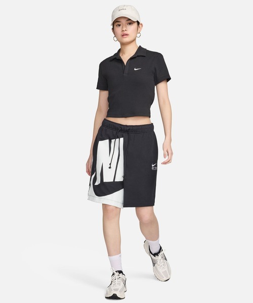 NIKE（ナイキ）の「NIKE AS W NSW ESSNTL SS POLO CRP TO / ナイキ エッセンシャル ウィメンズ ショートスリーブ ポロ トップ 【SP】（ポロシャツ・レディース・ブラック・S/M/L/XS）」の5枚目の写真